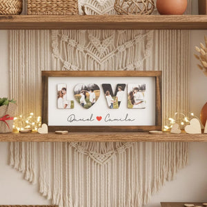 Personalized Photo Frame LOVE Sign For Romantic Table Decoration