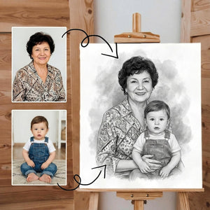 Add Deceased Loved One to Photo | Merge Multiple Pictures | Custom Family Memorial Portrait | Combine Photos | Sympathy Gift
