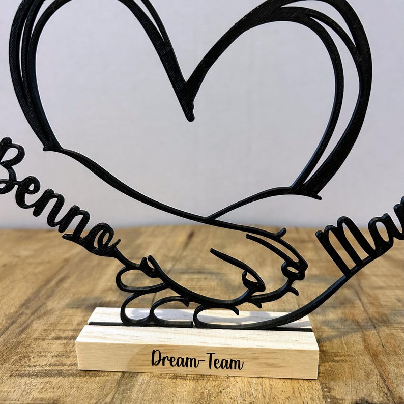 Personalized gift for dog lovers: 3D printed dog paw and hand stand. A unique gift with a name, a pet memorial.