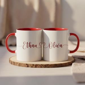 Personalized Valentine's Couple Matching Mug, Couple Name Mug Girlfriend/Boyfriend Gift, Valentines Couples Gift, Couples Gift, Gift for Him