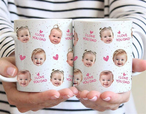 Custom Face Mug, Baby Face Mug, Custom Baby Photo Mug, Your Dog's Face Mug, Personalized Mug With Picture For Dad/Husband/Grandpa