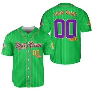 Custom Festival Baseball Jersey Personalized Your Krewe, Name & Number Holiday Team Jersey, Family Matching Men Women Youth Kids