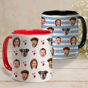 Custom Photo Mug with Faces for Family Friend Couple Pet Lovers, Personalized Cup with Photo, Custom Mug Photo, Custom Coffee Cup