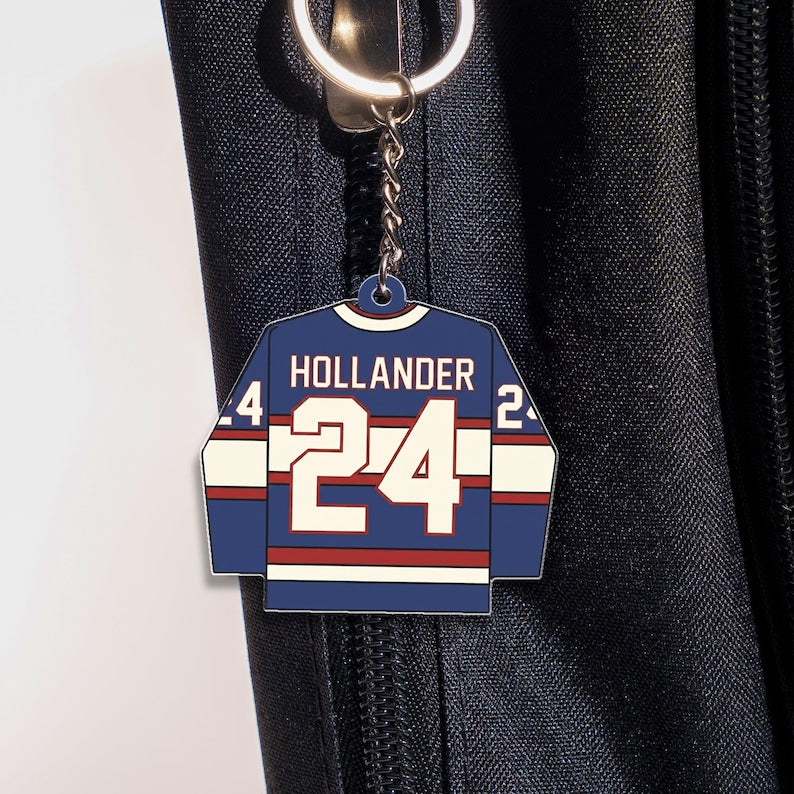 Heated Rivalry & Hollanov Inspired Acrylic Keychains / Bag Charms, Team Rozano Keychain