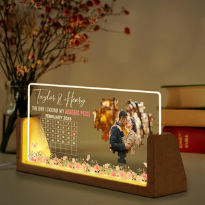 Personalized Photo LED Night Light, Custom Photo Night Light Plaque, Couple Photo Lamp, Anniversary Gift, Valentines Day Gifts