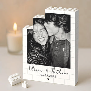 Custom Photo Building Blocks for Couples, Gamer Boyfriend Valentines Day Gift, Gamer Husband Valentine Gifts, Couple Gifts, Anniversary Gift