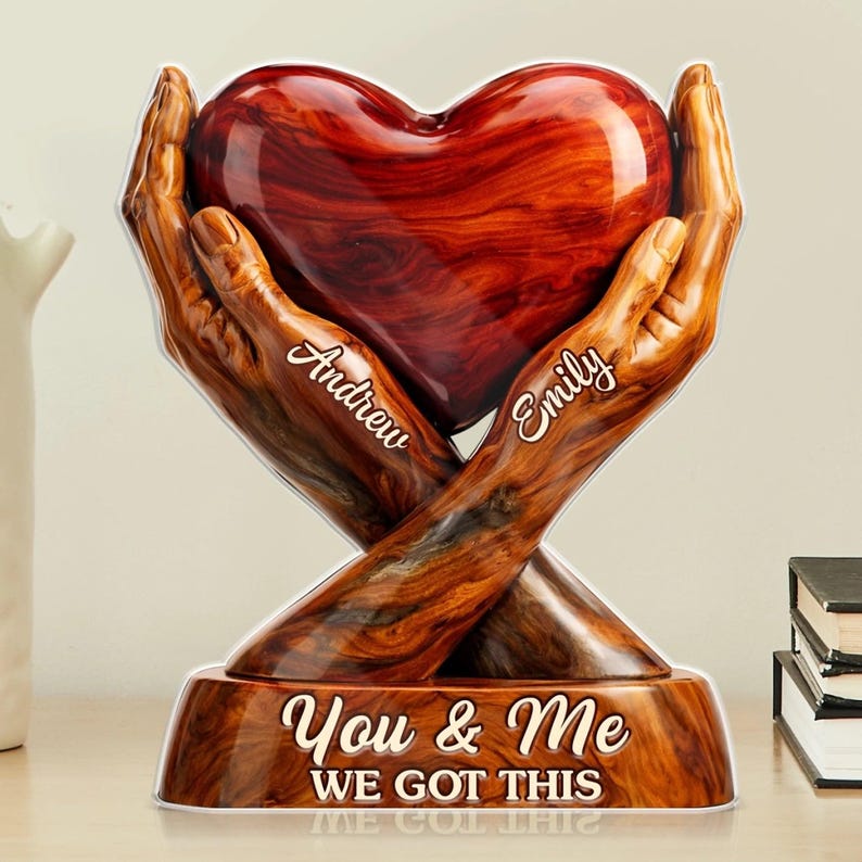 Personalized Anniversary Wedding Gift for Husband and Wife Custom Acrylic Couple Keepsake