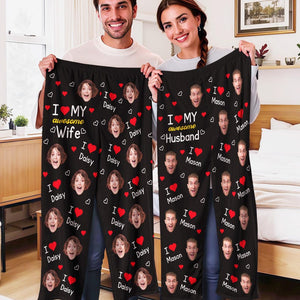 Custom Photo Pajama Pants: Personalized couple faces, Valentine's Day Gifts