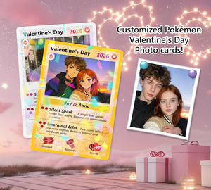 Personalized Pkm Couple Anniversary Card, Custom Valentine's Day Gift for Couples, Anniversary Keepsake