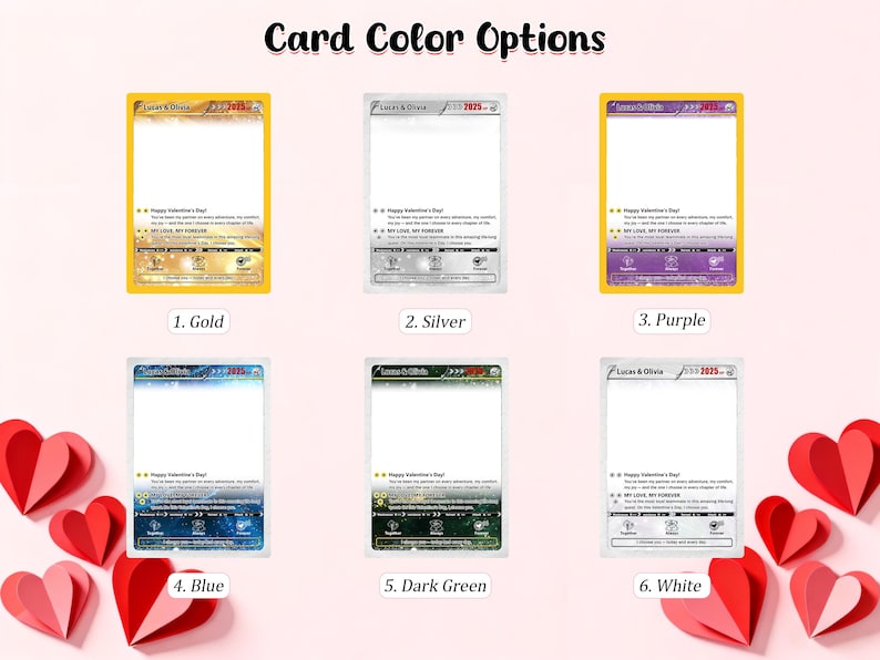 Personalized Pokemon Valentine s Day Card, Custom Anime Photo Card, Valentine Gift, Game Couple Card, Gift for Game Couples,Gift for Him/Her