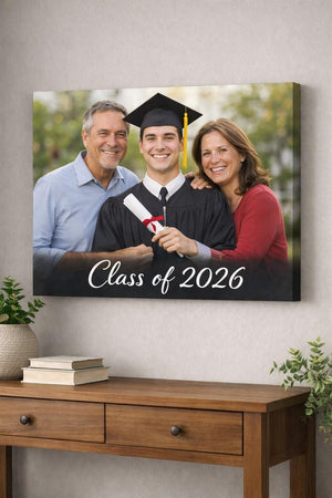 Graduation Canvas, Class of 2026 Canvas, Graduation Party Decor, Senior Graduation Gift, College Graduation Keepsake Wall Decor