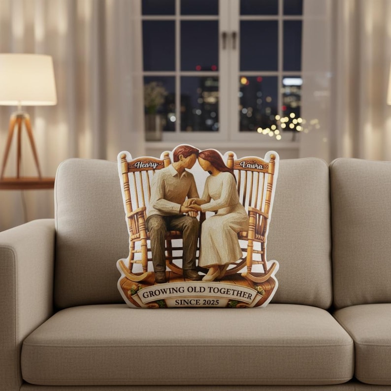 Personalized Pillow Valentines Day Gift for Couple, Pillow Engagement Gift For Couples, Wedding Gifts, Newlywed Gift, Engagement Gift