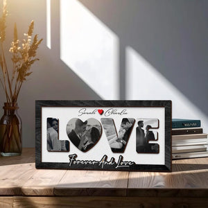 Personalized Couple Photo Frame,Love Photo Frame,Romantic Anniversary,Wedding Gift,Valentine Gift For Her,Photo Sign For Couple,LoveKeepsake