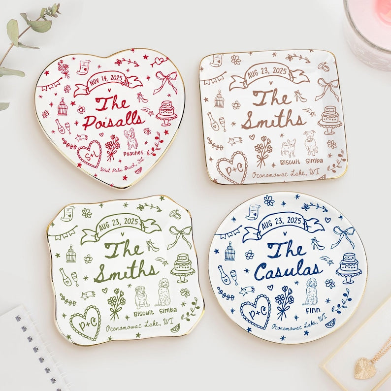 Custom Wedding Gift,Personalized Wedding Gift with Names,Date&Location Ornament for Bride and Groom,Coupke Gift,Engagement Gift,Newedly Gift