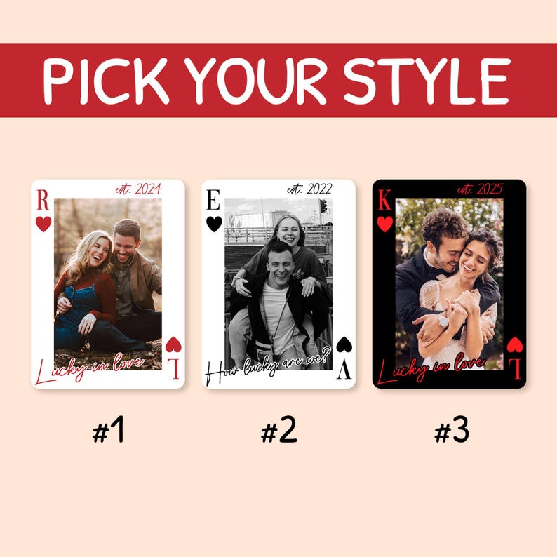 Personalized Couple Photo Visor Clip, Drive Safe Gift for Him, Valentines Day Gift for Boyfriend, Couple Playing Card Car Visor Clip