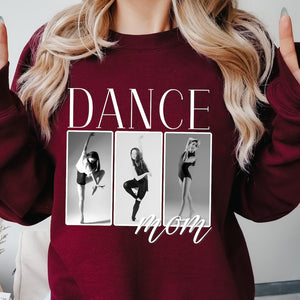 Dance Mom Sweatshirt, Personalized Dance Photo Shirt Custom Made Dance Mama Gift for her