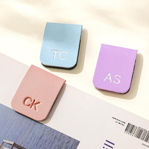 Personalized Magnetic Bookmark, Embossed Bookmark, Gift for Her, Handmade Gift, Gift for Book Lover, Minimalist Bookmark, Customized Gift