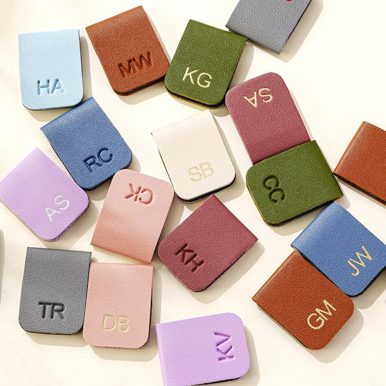 Personalized Magnetic Bookmark, Embossed Bookmark, Gift for Her, Handmade Gift, Gift for Book Lover, Minimalist Bookmark, Customized Gift