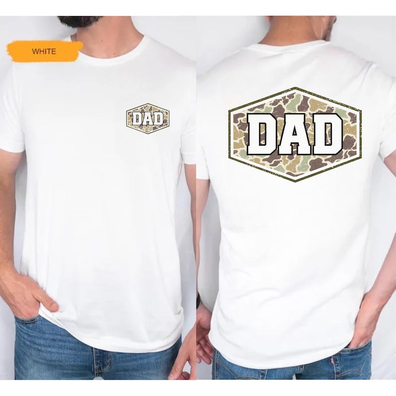 Camouflage Dad Shirt, Retro Varsity Dad Tee, Duck Camo Father s Day Gift, Classic Dad Shirt, Retro Dad Shirt, Gift For Dad