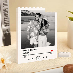 Custom Couple Photo Building Block, Valentines Gift For Him Her, Custom Song Gift For Couple, Boyfriend Gift, Anniversary Gift For Husband