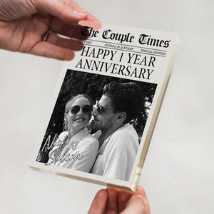 Personalized Photo Acrylic Blocks For Couples, Gamer Boyfriend Valentines Day Gift, Custom Couple Magazine Custom Acrylic Block, Anniversary Gifts