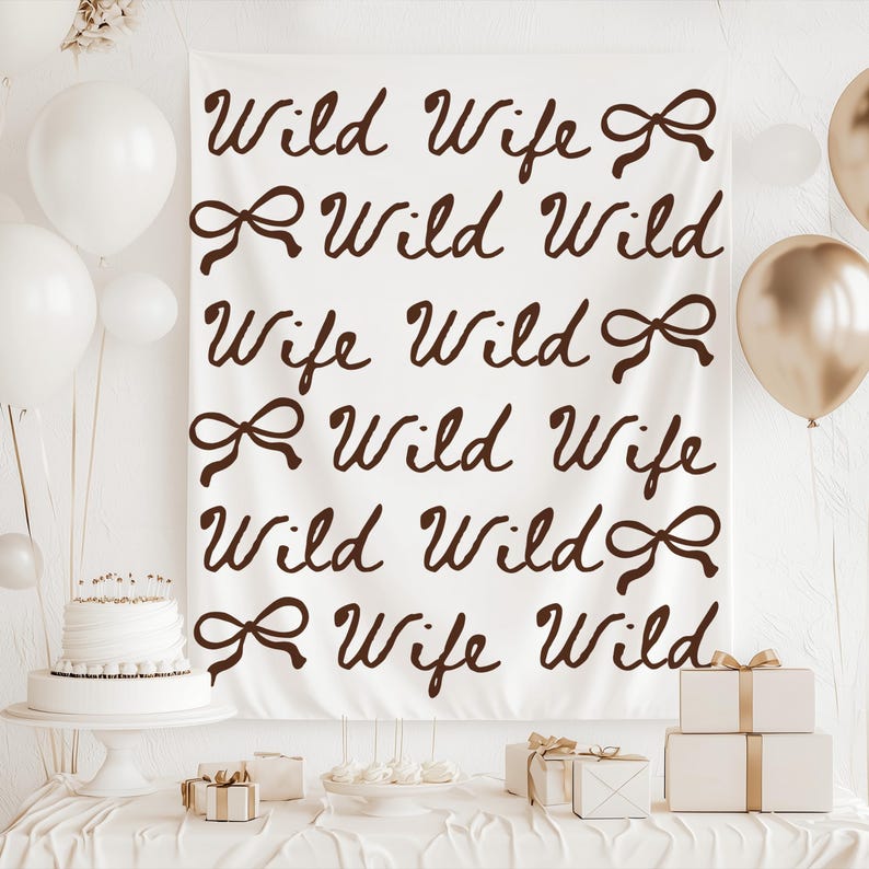 Wild Wild Wife Bachelorette Banner, Wild Wild Wife Bachelorette Decor, Nashville Bachelorette Banner, Western Bachelorette Backdrop