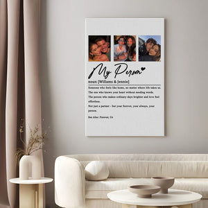 Personalised My Person Definition Print, Photo Gift for Him, Gift for Her, Anniversary Gift, Valentines Gift for Him Her, Gift for Boyfriend