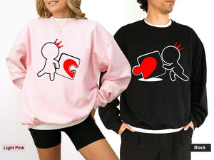 Couple Valentine Shirt, Matching Puzzle Heart Tshirt, Valentines Couples Gift, Funny Valentine Tees