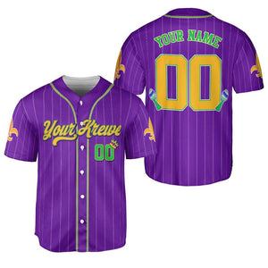 Custom Festival Baseball Jersey Personalized Your Krewe, Name & Number Holiday Team Jersey, Family Matching Men Women Youth Kids
