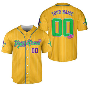 Custom Festival Baseball Jersey Personalized Your Krewe, Name & Number Holiday Team Jersey, Family Matching Men Women Youth Kids