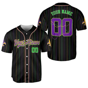 Custom Festival Baseball Jersey Personalized Your Krewe, Name & Number Holiday Team Jersey, Family Matching Men Women Youth Kids