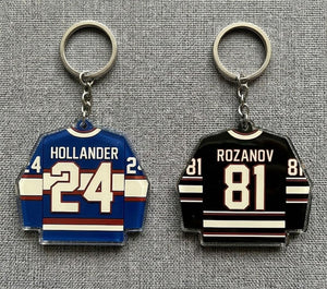 Heated Rivalry & Hollanov Inspired Acrylic Keychains / Bag Charms, Team Rozano Keychain