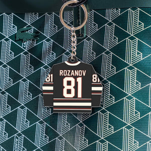 Heated Rivalry & Hollanov Inspired Acrylic Keychains / Bag Charms, Team Rozano Keychain