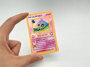Custom Pkm Valentine's Day Card,Custom Pkm Card,Valentine s Gift for Couples,Anniversary Pkm Card,Girlfriend Gift,Gift for Gamer