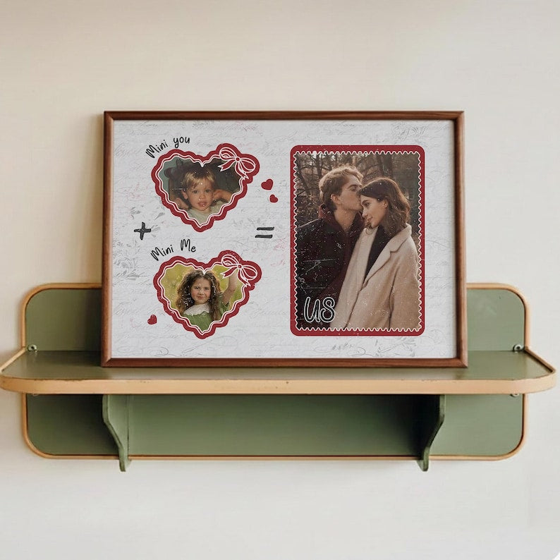 Personalized Valentines Gifts For Boyfriend, Custom Photo Canvas Anniversary Gift for Him Her