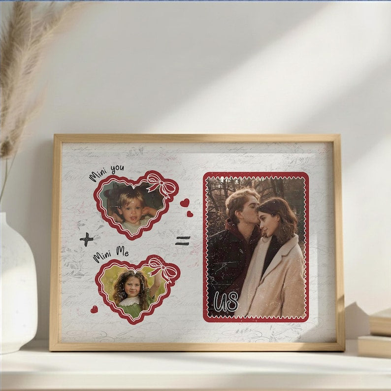 Personalized Valentines Gifts For Boyfriend, Custom Photo Canvas Anniversary Gift for Him Her