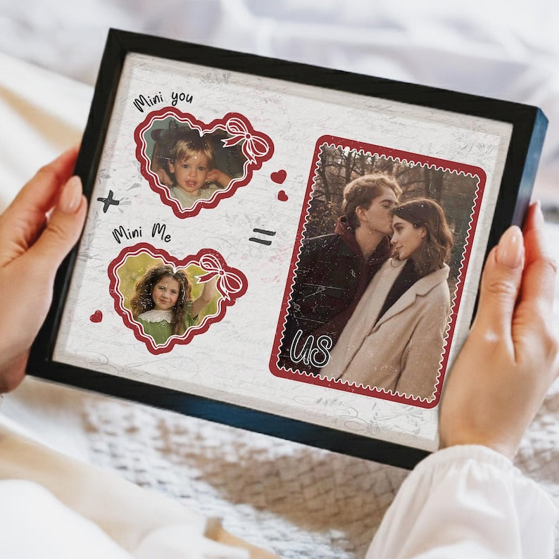 Personalized Valentines Gifts For Boyfriend, Custom Photo Canvas Anniversary Gift for Him Her