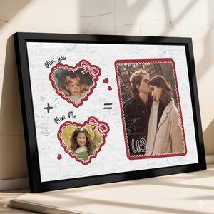 Personalized Valentines Gifts For Boyfriend, Custom Photo Canvas Anniversary Gift for Him Her