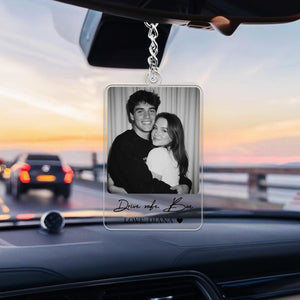 Custom Drive Safe Photo Keychain, Personalized Valentine's Gift for Him, Boyfriend, Husband