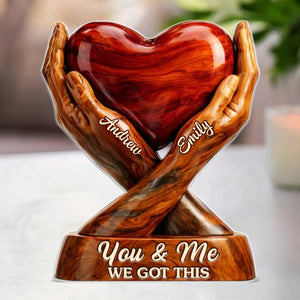 Personalized Anniversary Wedding Gift for Husband and Wife Custom Acrylic Couple Keepsake