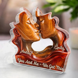 Personalized Couple Acrylic Plaque Anniversary Wedding Valentine Gift for Him and Her
