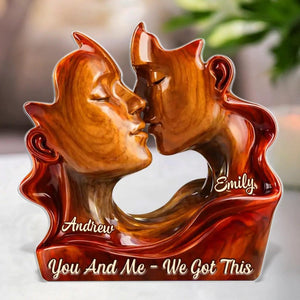 Personalized Couple Acrylic Plaque Anniversary Wedding Valentine Gift for Him and Her