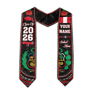 Personalized Peruvians American Flag Graduation Sash 2026, Peru Graduation Stole Custom, Peruvians Graduation Sash 2026, Graduation Gifts
