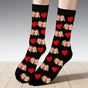 Custom Face Socks With Text,Custom Face Socks,Personalized Photo Socks,Custom Couple Socks,Face On Socks,Valentines Gifts for Best Dad Ever