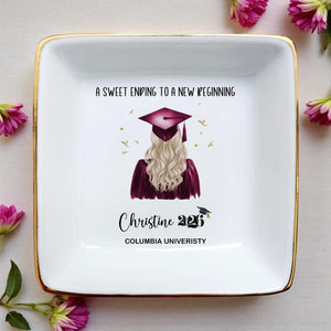 College Class of 2026, Personalized Graduation Jewelry Dish, Custom Graduation Gifts for Her, University Grad