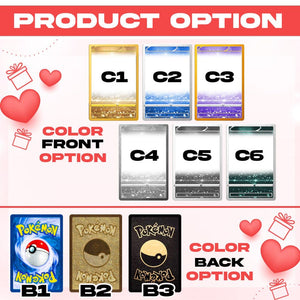 Personalized PKM Valentine s Day Card, Custom Anime Photo Card, Valentine Gift, Game Couple Card Acrylic Blocks, Gift for Game Couples