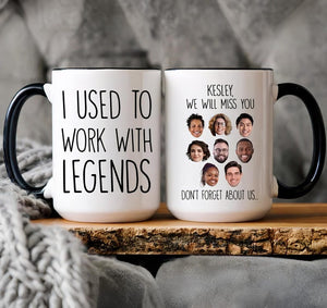 Personalized Retirement Mug, Custom Retirement Gift For Boss Co Worker, Going Away Gift For Coworker, Officially Retired Cup For Men Women Custom Upto 8 Faces
