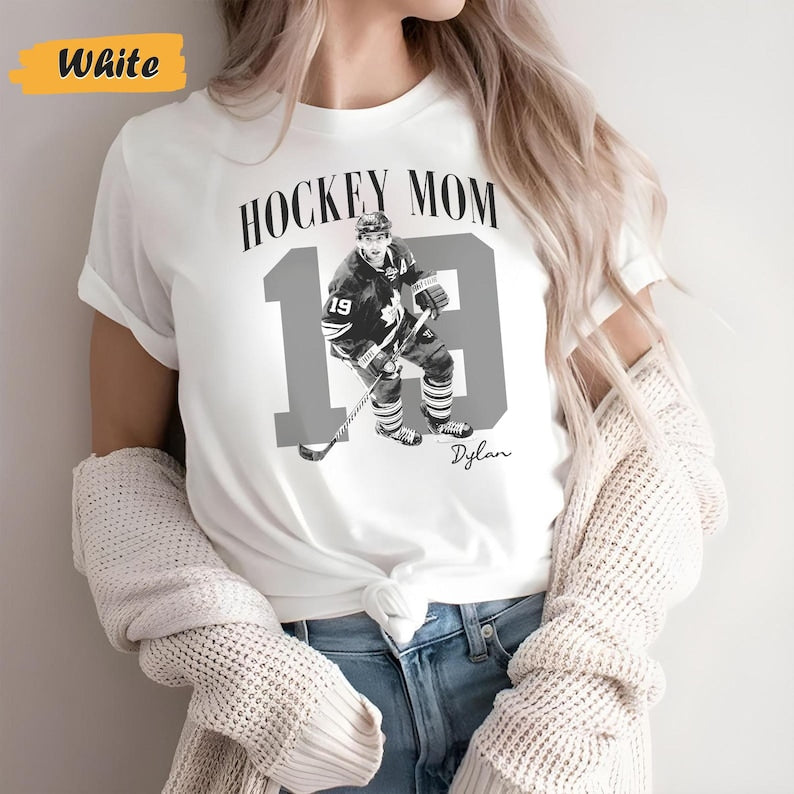 Hockey Mom Sweatshirt, Hockey Mom Hoodie,Personalized Hockey Hoodie,Hockey Sweatshirt for Mom, Custom Hockey Mom,Hockey Mom Gift,Hockey Gift