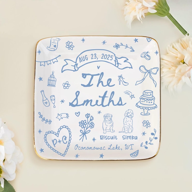 Custom Wedding Gift,Personalized Wedding Gift with Names,Date&Location Ornament for Bride and Groom,Coupke Gift,Engagement Gift,Newedly Gift