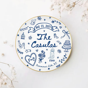 Custom Wedding Gift,Personalized Wedding Gift with Names,Date&Location Ornament for Bride and Groom,Coupke Gift,Engagement Gift,Newedly Gift